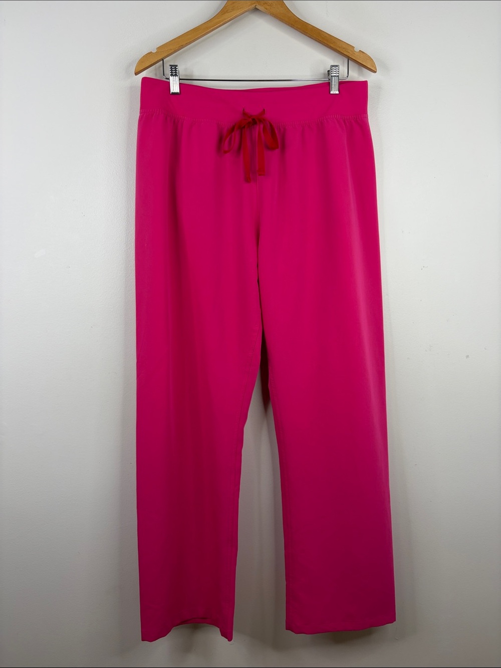 Figs Scrub Pants Womens XL Hot Pink HR Livingston Straight Leg Hospital Uniform